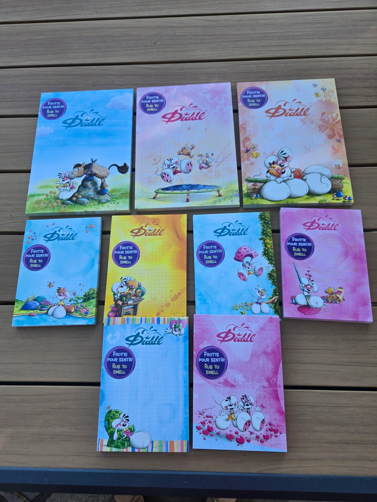 Lot de 9 feuilles Diddl collection MID